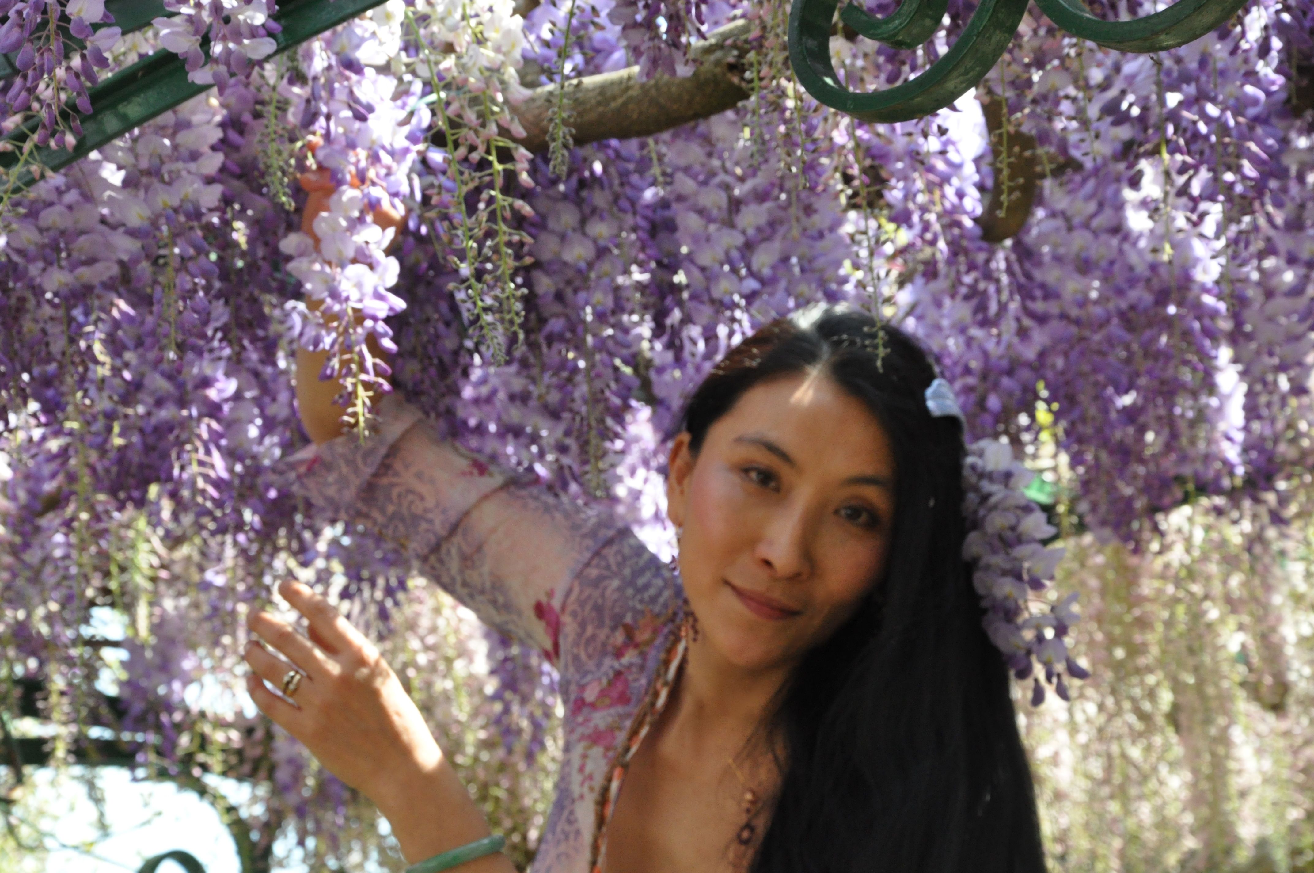 Chao Hsiu Chen and wisteria in Appia Antica - Rome 2